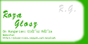 roza glosz business card